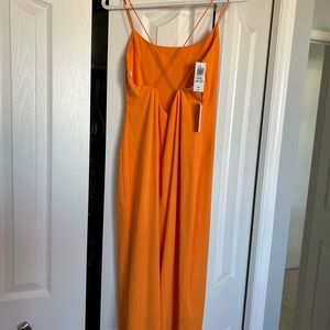 Orange midi contour dress - Babaton